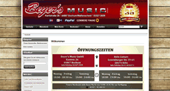 Desktop Screenshot of beyers-music.de